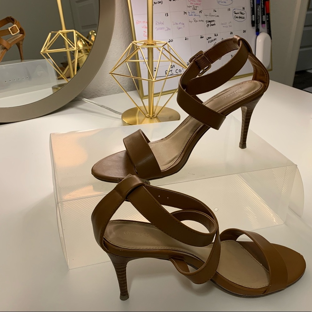 Forever 21 Tan Heeled Sandals